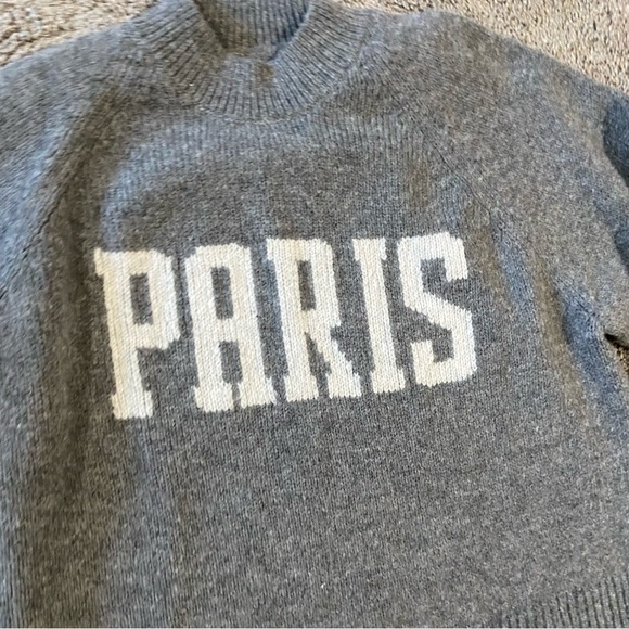 Anine Bing Kendrick Sweater University Paris In Charcoal Wool Cashmere Size M - Picture 16 of 16